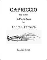 Capriccio in e minor piano sheet music cover